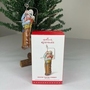 Hallmark Keepsake Rootin’ Tootin’ Cowboy Christmas Ornament 2015 #2 Tin Toys